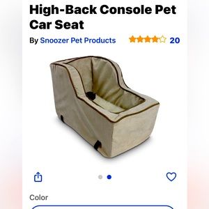 Pup car seat made with suede microfiber. Machine washable and dryer safe.